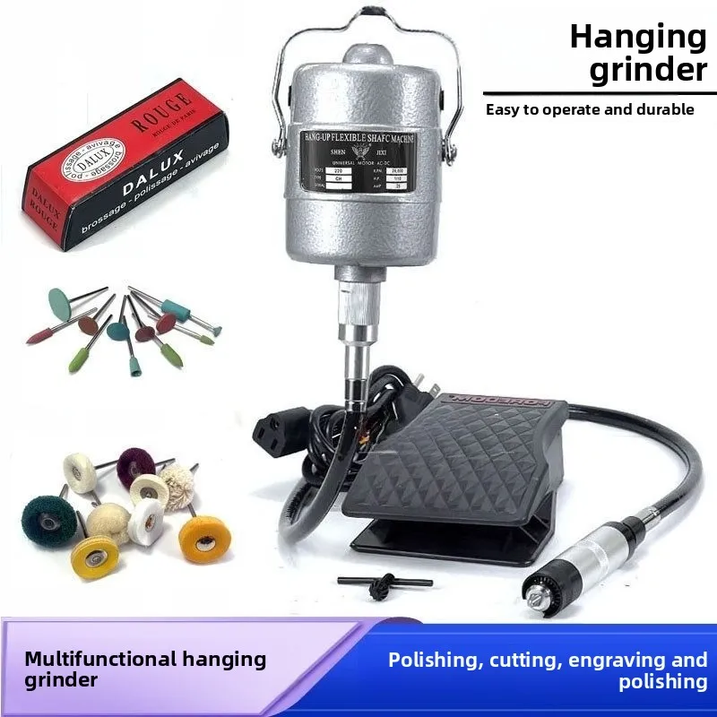 High power hanging grinding engraving machine   soft shaft small electric grinding pen chuck grinding polishing small power tool