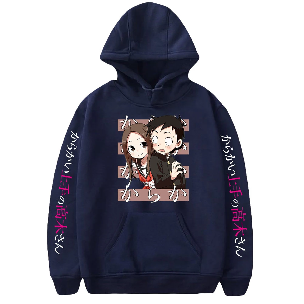 

Manga Teasing Master Takagi-san Hoodie Unisex Long Sleeve Sweatshirt Men Women's Pullover Hoody 90s Japanese Anime Clothes