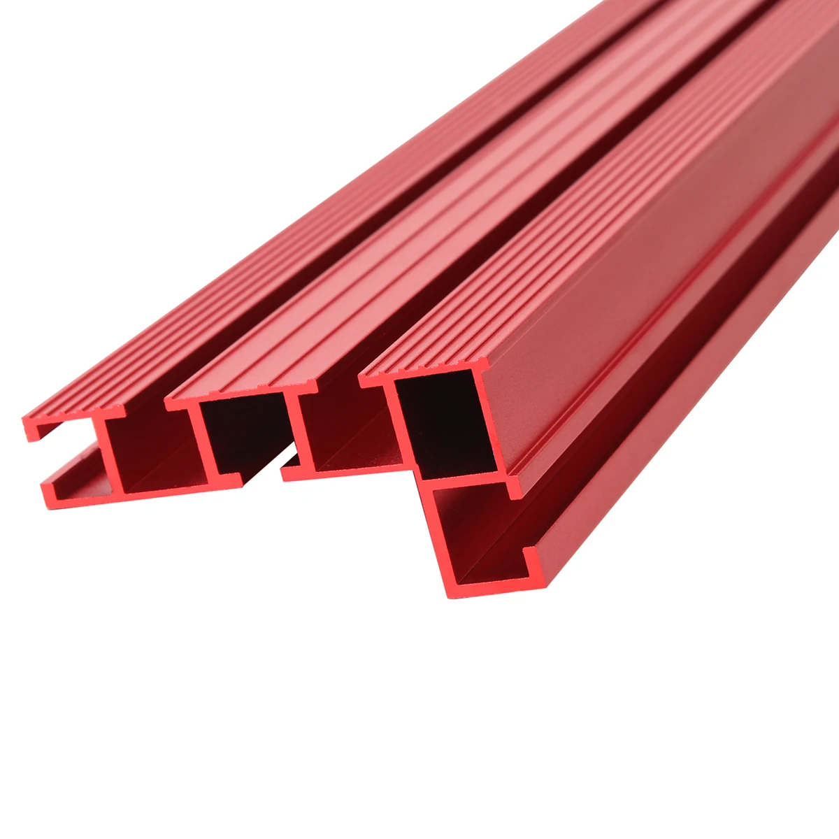 40CM 75 Type Red Aluminum Profile Router Fence Multi T-Track Table Saw Fence Woodworking T-Slot Miter Track Fence Stopper