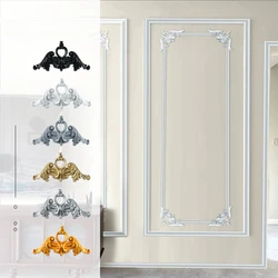 French Ceiling Pu Corner Flower Decorative Line Ceiling Carved Semicircular Line Top Corner Flower Border Flower Stickers