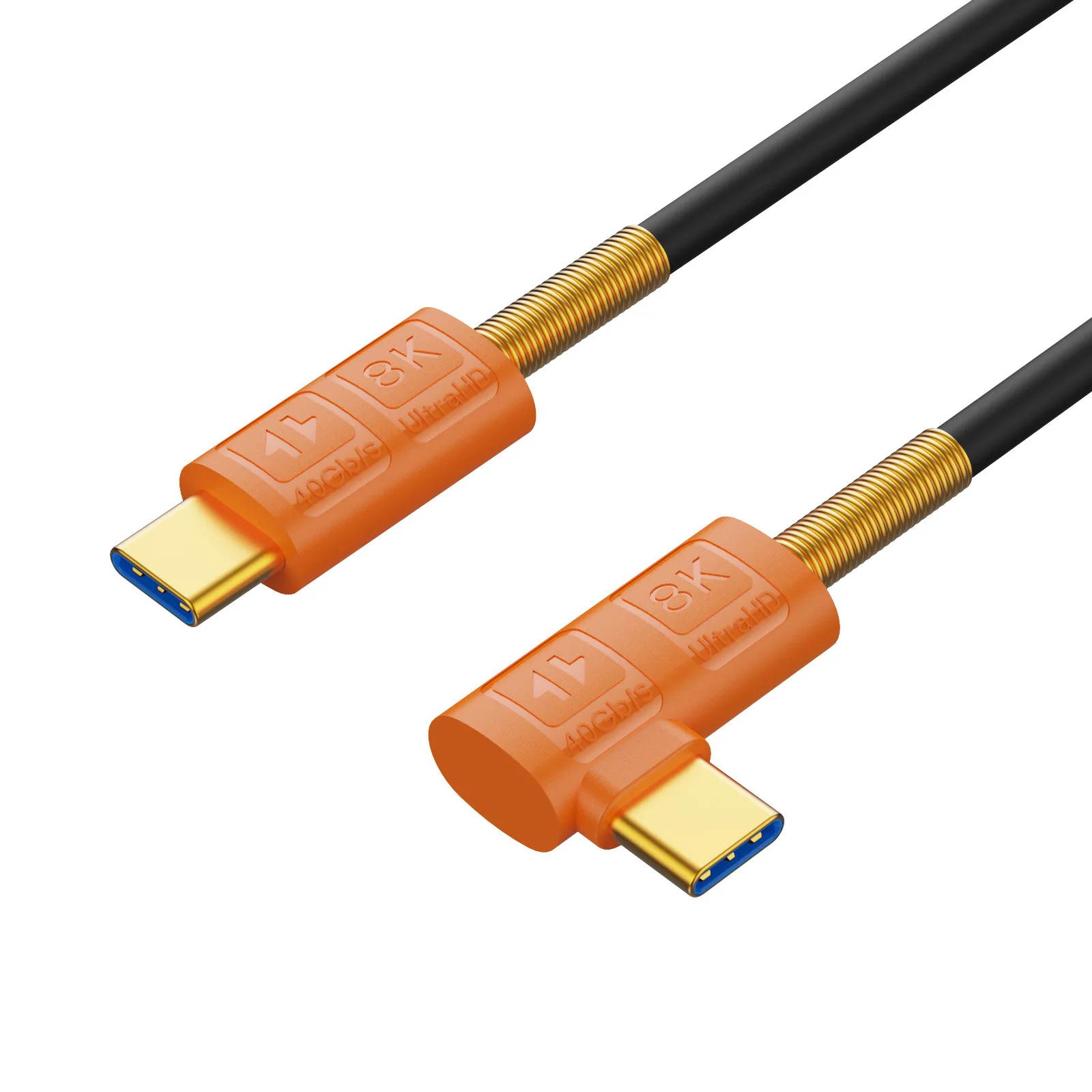 TypeC Soft Silicone Material USB 4-Wire USB 4-Wire Compatible With Thunderbolt 40G Fast Charging 8K Projection Cable PD240w