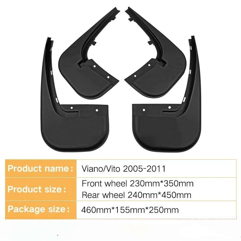 For Mercedes-Benz Viano Vito 2005-2011 fender leather modification
