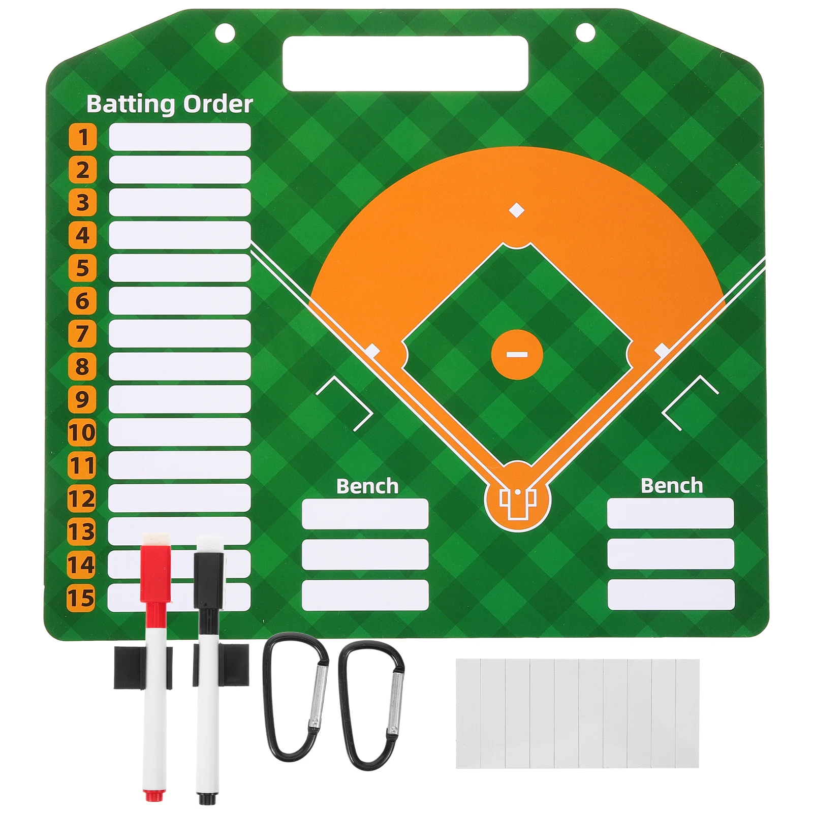 

1 set Tactical Board 32x28CM PVC Coaching Equipment for Baseball Lineup Sports Ball Match Writing Board Portable Demo