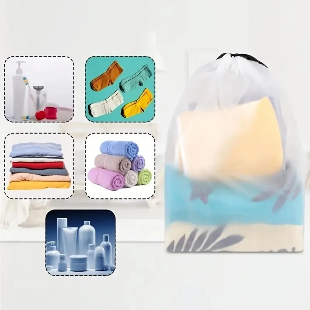 30 pcs Heavy-Duty Storage Shoe Bag Double Drawstring Design Large Size Drawstring Storage Bag Breathable Transparent