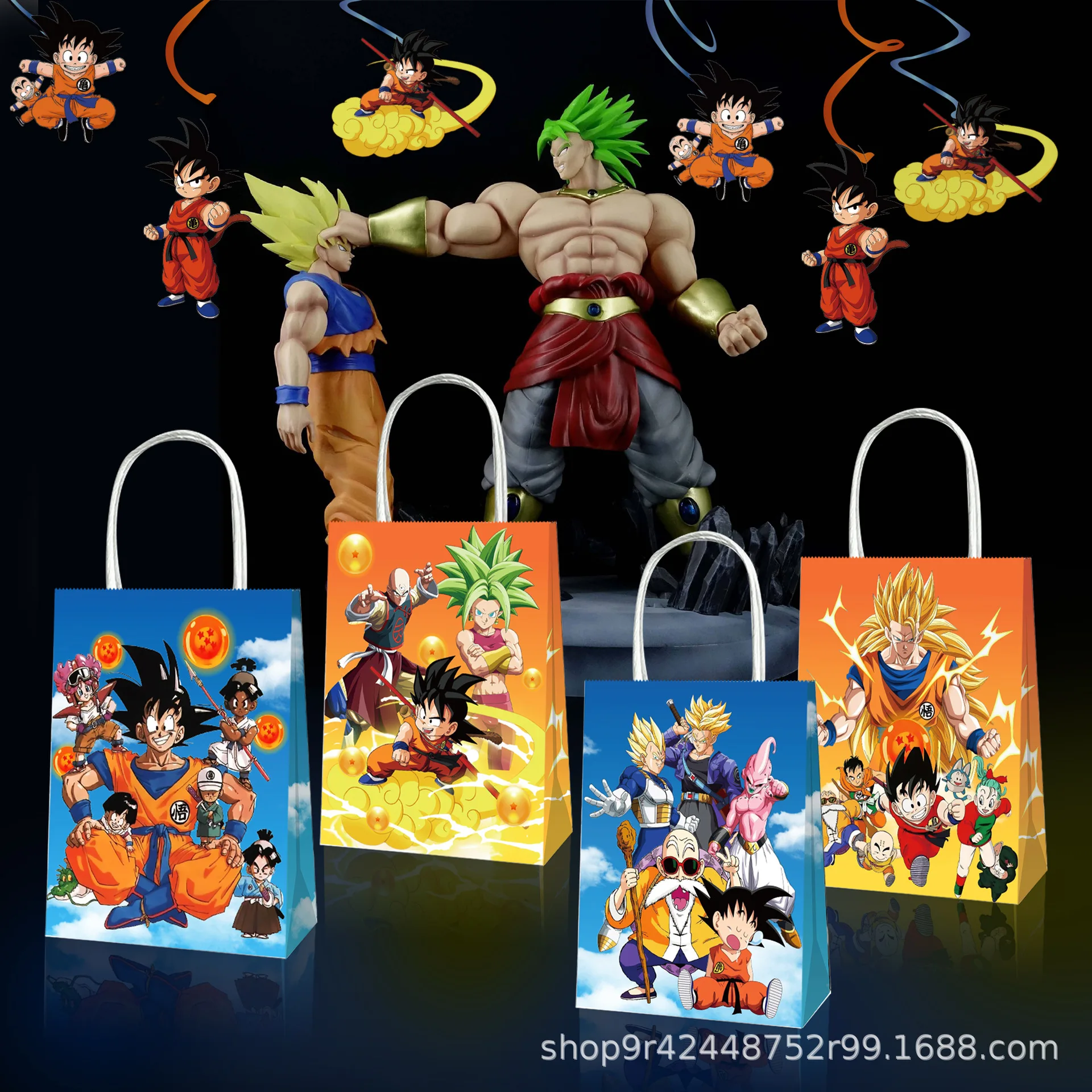 12PCS Dragon Ball Theme Party Decoration Balloon Kids Birthday Party Gift Bags Baby Shower Dragon Ball Toys Event Supplies