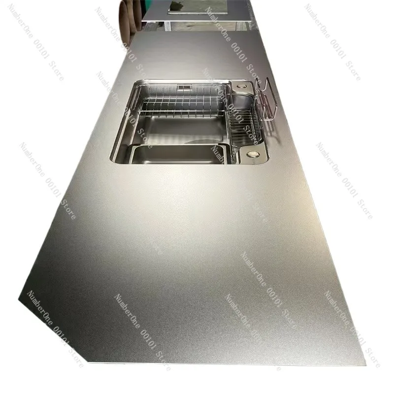 304 stainless steel crystal sandblasted countertop with unique random pattern finish,scratch-resistant corrosion-proof surface