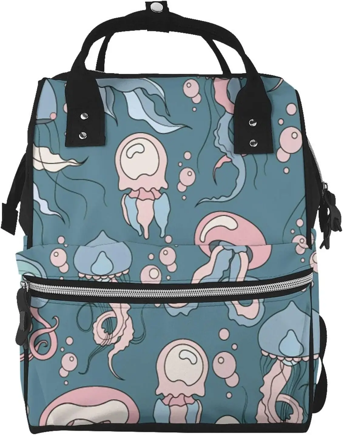 

Cute Jellyfish Diaper Bag Backpack for Women Large Capacity Nappy Bag Multifunction Waterproof Mummy Backpacks for Mom Dad Essen