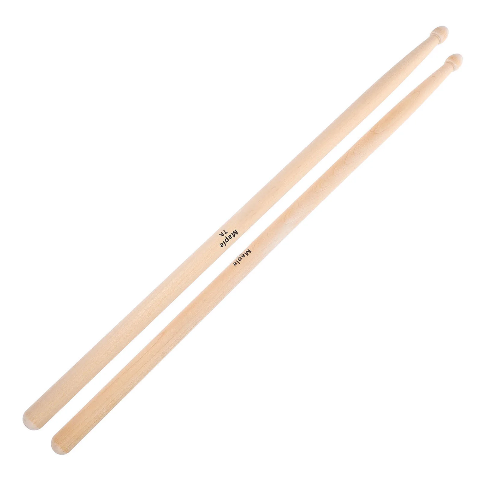 

2pcs 7A Drum Sticks Beige Practical Percussion Instrument Accessories For Practice Performance Wood Sticks Drum Accessories