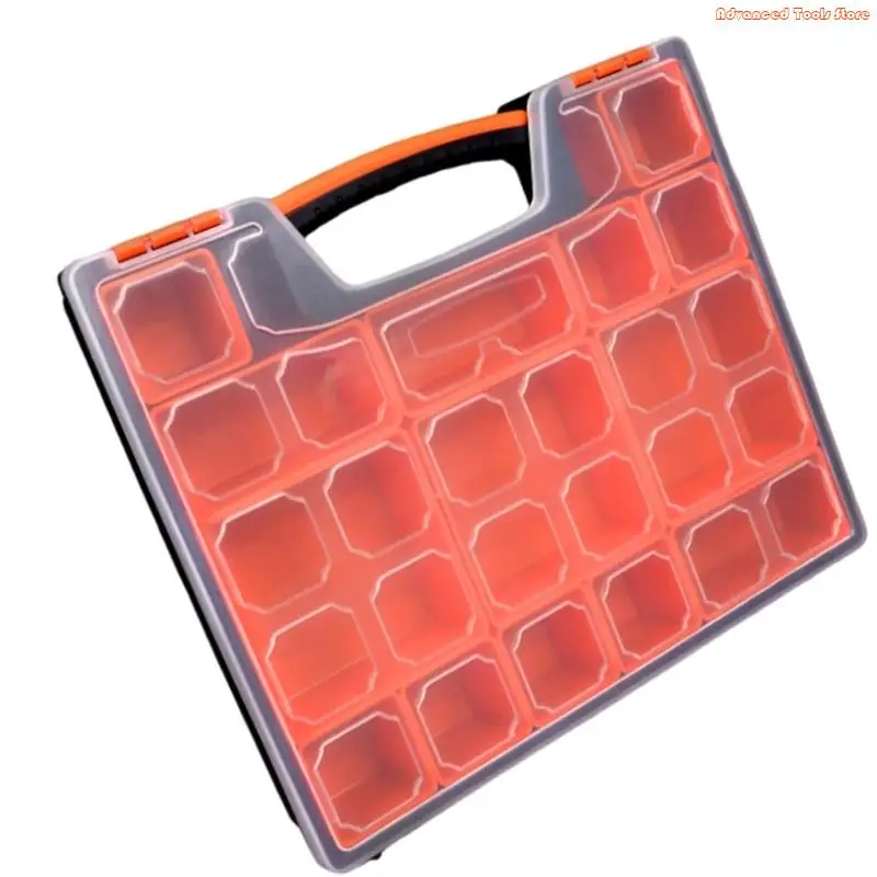 Винт -хранение мусорные баки многоограничного организатора коробка для винтов маленькие детали пластиковые аппаратные украшения