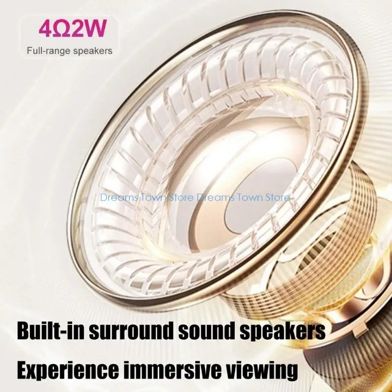 HX6A USB Mini Projetor Lente rotação 240 graus com correção automática multiuso