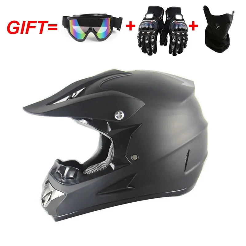 Send 3 pieces gift motorcycle helmet children off-road helmet bike downhill AM DH cross helmet capacete motocross casco