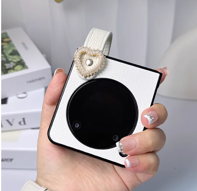 Zte Libero用の花とブレスレット付きのNubiaフラップレザーケース,キュートでファッショナブルなアクセサリー