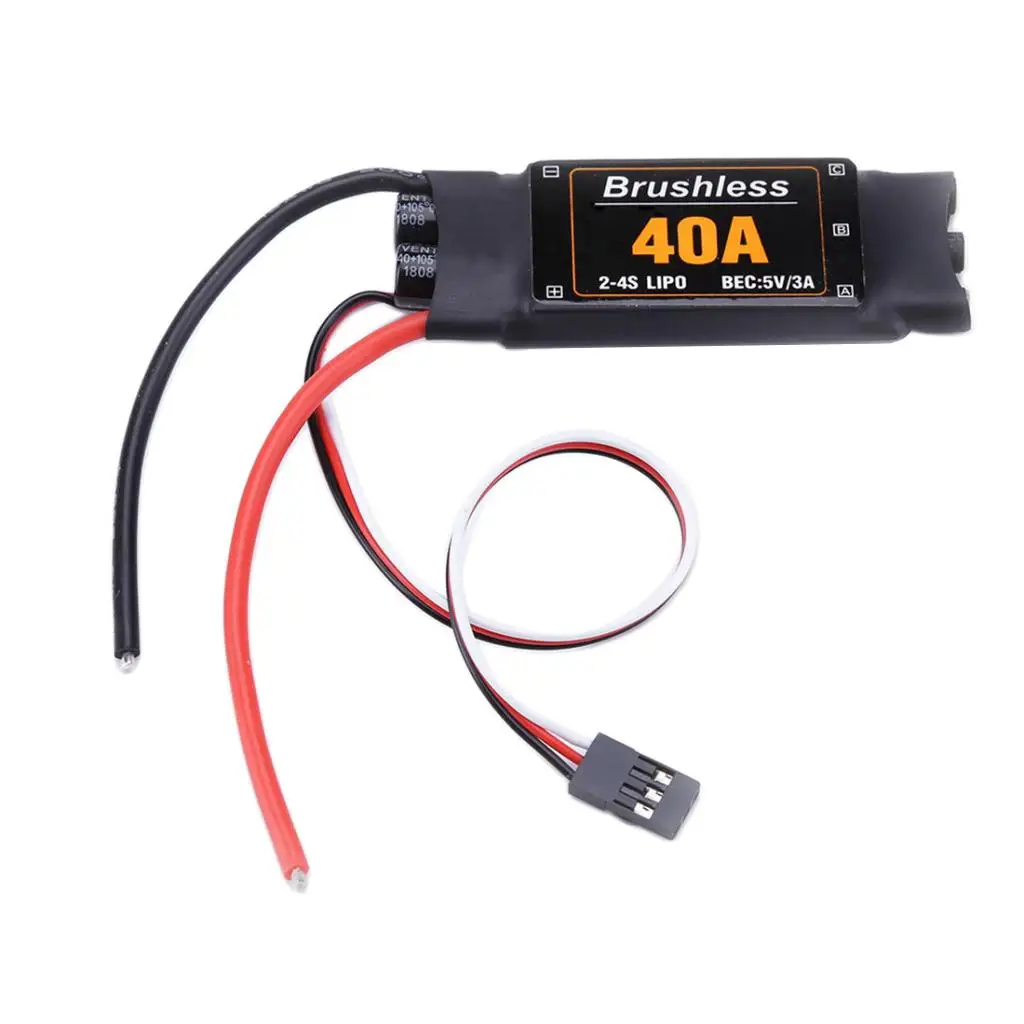 

40A Brushless ESC Durable Electronic Speed Controller for Drone Battery S156 Motor Brushless UAV Parts