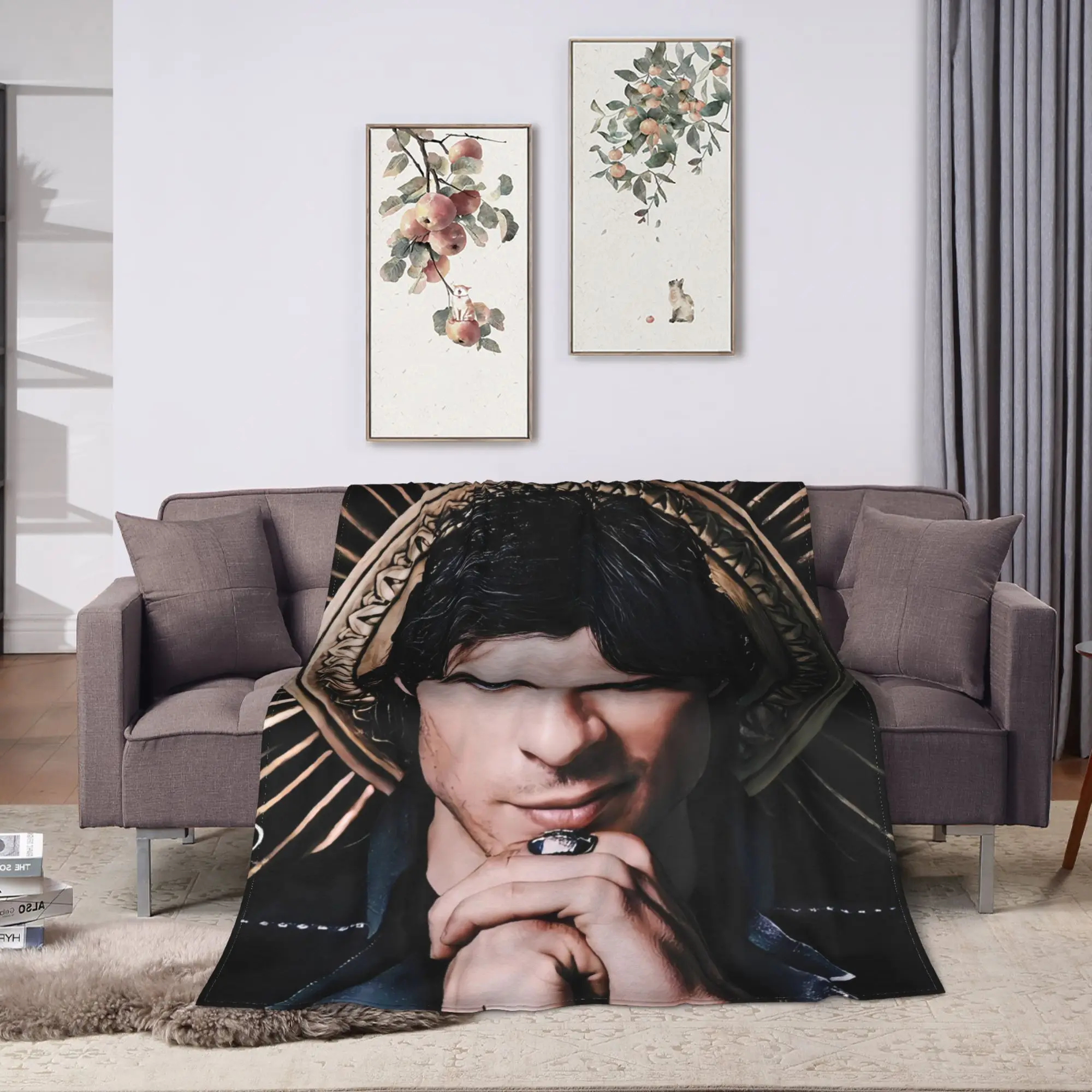 Warm Blanket Airplane Travel Ian Somerhalder The Vampire Diaries Throw Blanket  Flannel Bedspread For Living Room Sofa Bed Cover
