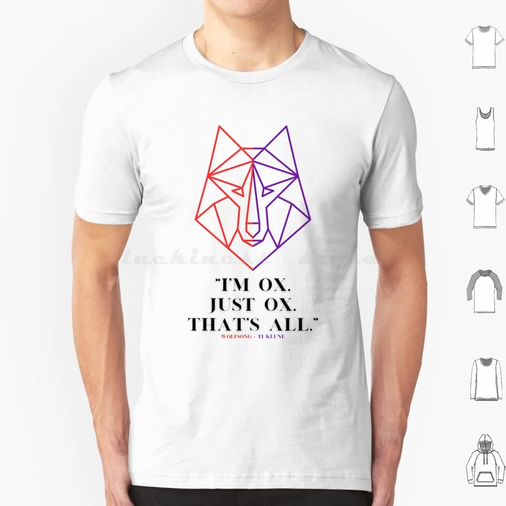 Camiseta Just Ox de talla grande, 100% de algodón, Carter Bennett Ox Matheson Green Creek Wolfsong Heartsong Ravensong Brothersong Tj Klune