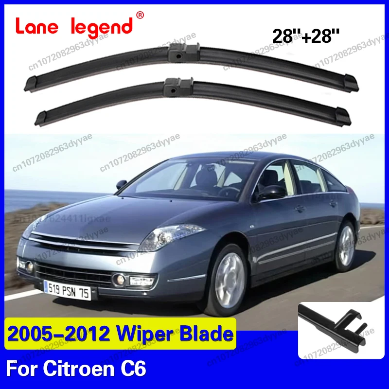 

Для Citroen C6 2005-2012: Комплект из 2 щеток стеклоочистителя лобового стекла, аксессуары для окон 2006 2007 2008 2009 2010 2011