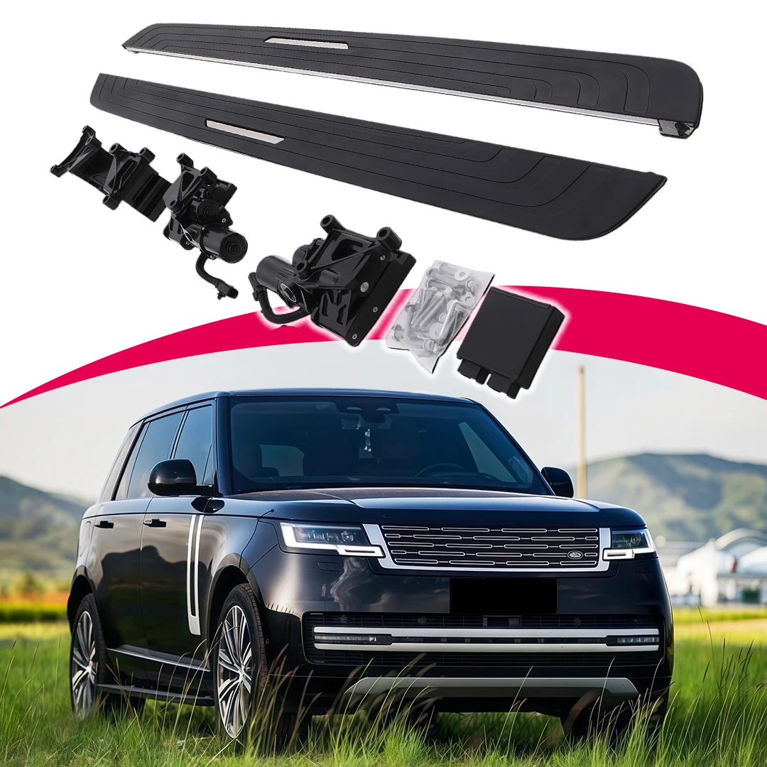 

Алюминиевые выдвижные электрические подножки для Land Rover Range Rover 2023-2025 2026 SWB, автоматические боковые ступеньки, подножки-педали