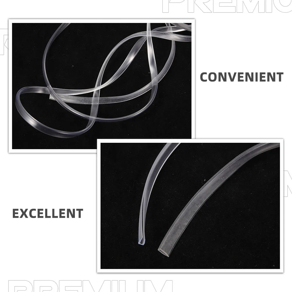 باب السيارة حافة حماة الحرس واضح الفينيل أنابيب مقاوم للماء ختم عازل للصوت 5 متر واقي للحواف للسيارات خرطوم خزان الأسماك #6