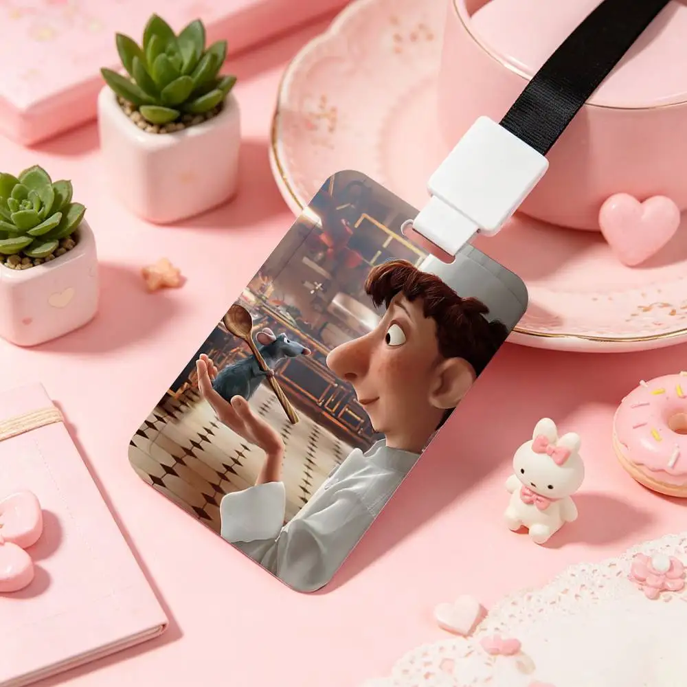 Funny Cute R-Ratatouille-S NFC Contactless Sliding Card Sleeve For Student Cards, Bus Cards, ID Cards, And Work Permits