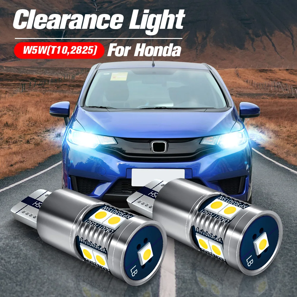 

2pcs LED Clearance Light Lamp Bulb W5W T10 Canbus For Honda Accord 9 Civic 6 7 8 CR-V 1 2 3 Fit FR-V HR-V Insight Legend S2000