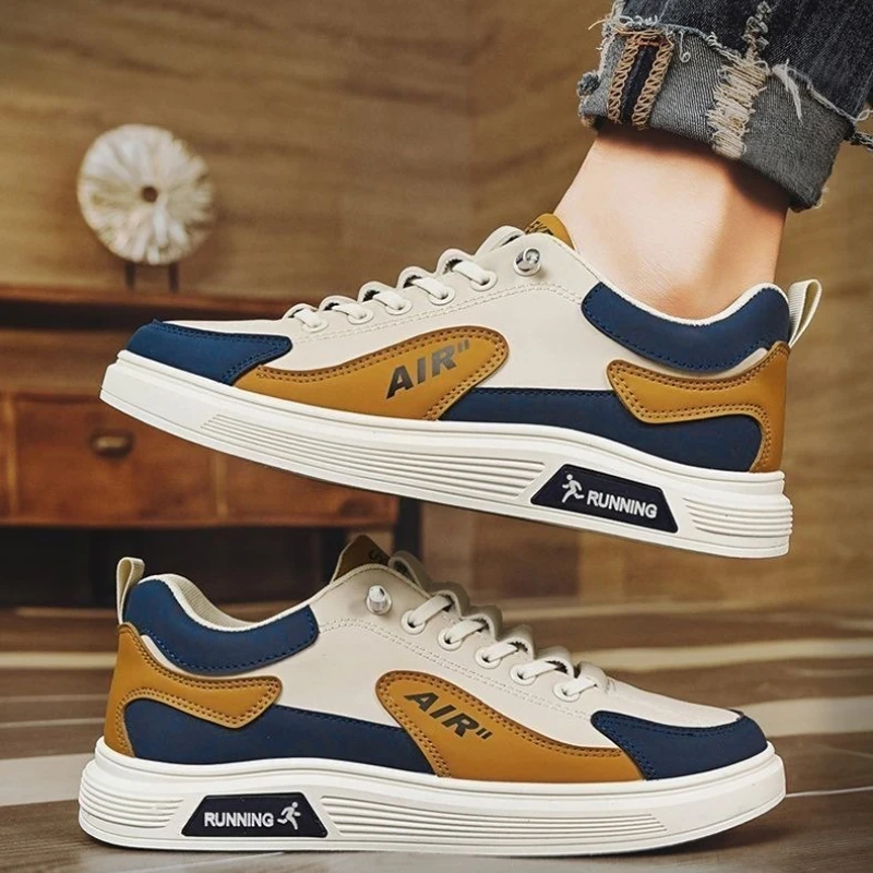 New Men's Casual Shoes Genuine Leather Surface Comfortable Spring Autumn Trend Sneakers Versatile Korean Version Tenis Masculino