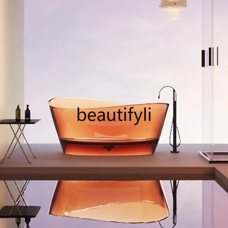 

Bathroom Natural crystal resin bathtub Home hotel B & B Art sense Large capacity bathtub