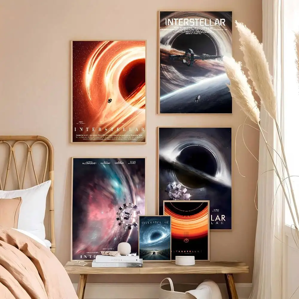 الكلاسيكية الخيال العلمي فيلم بين النجوم الفيلم الكلاسيكي الملصقات HD جودة ملصق جدار الفن اللوحة دراسة الشمال ديكور المنزل #5