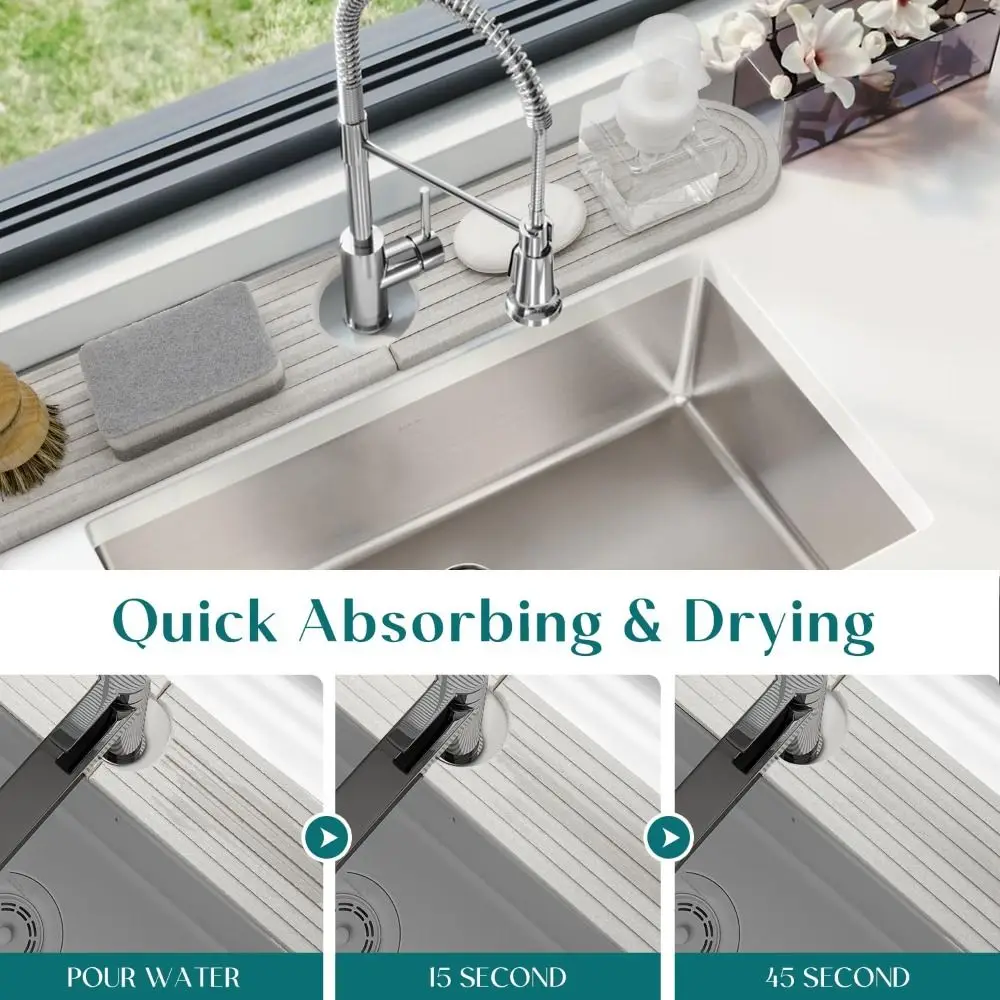 

Super Absorbent Fast Drying Faucet Mat Diatom Mud Reusable Diatomite Stone Sink Tray Moisture-proof Multipurpose