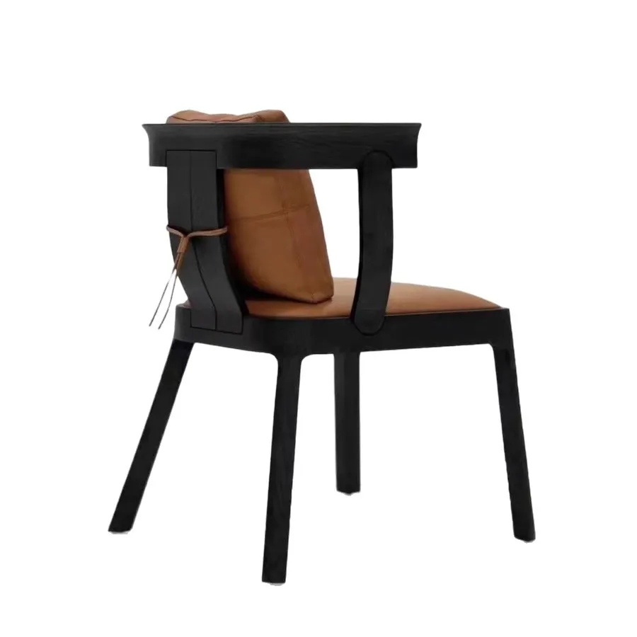 Italian-style minimalist book chair, hotel sales office reception meeting chair, restaurant private room