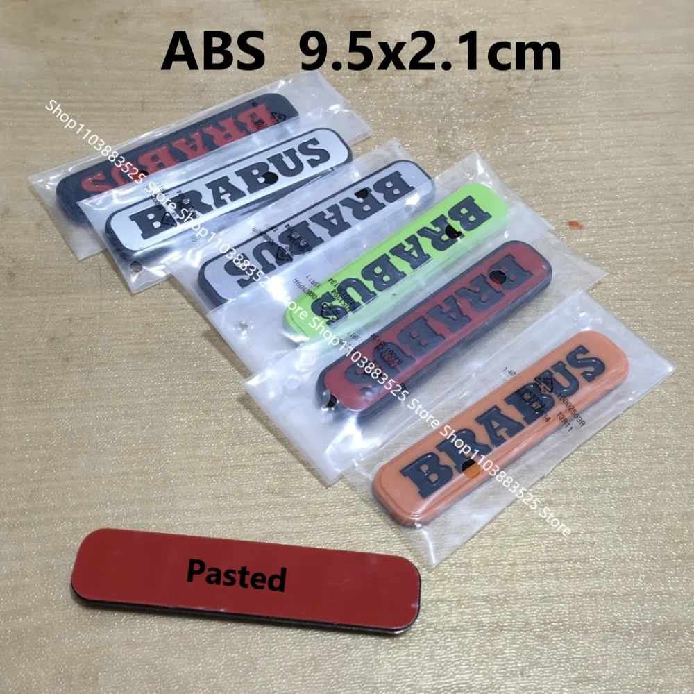 Pegatina de insignia de emblema pegado de coche ABS para Smart Brabus 450 451 453 G63 G500 W464 G350 pegatina modificada para puerta trasera de vehículo