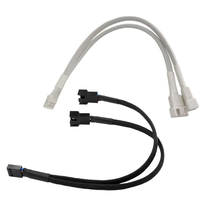 G6DD Multi Fan Splitter Cable 1 To 2 Port Enables Simultaneous Control Of Cooling Fan With Reinforced Connectors
