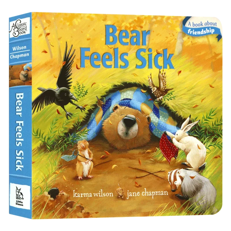 Bear Feels Sick, Karma Wilson, Children's books aged 3 4 5 6, English picture book, 9781442440937