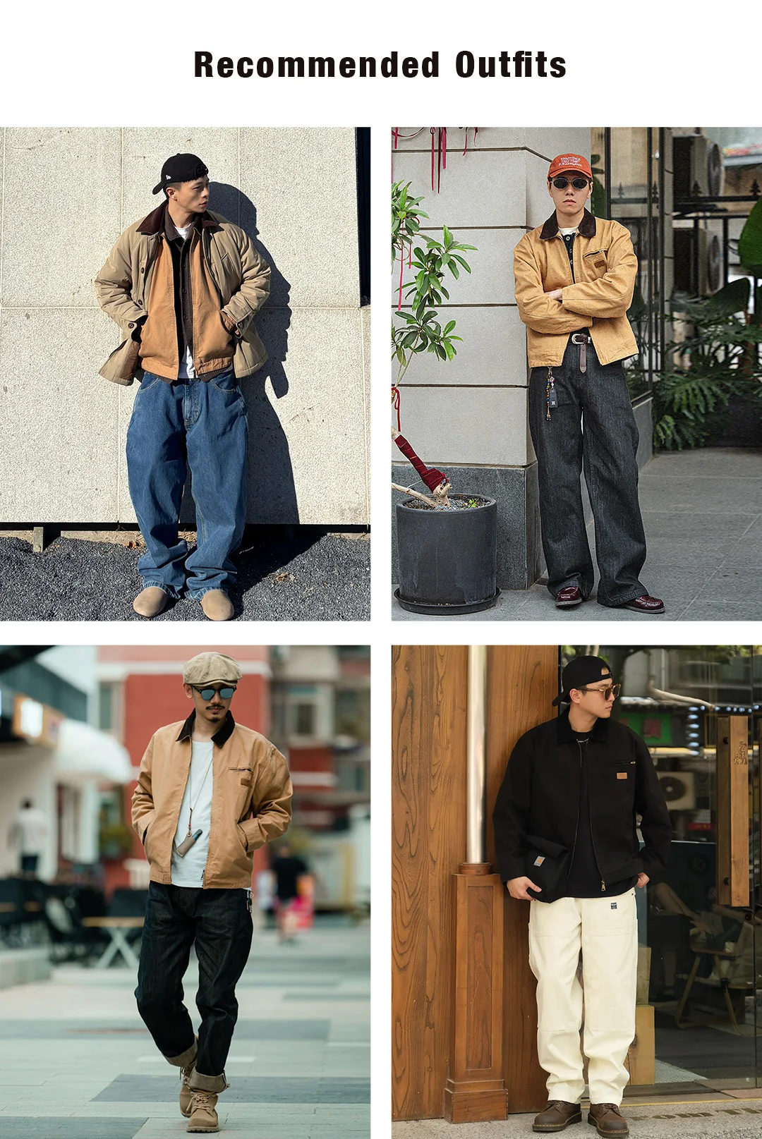 Maden Retro Canvas Detroit Hunting J001 Chaqueta de trabajo con