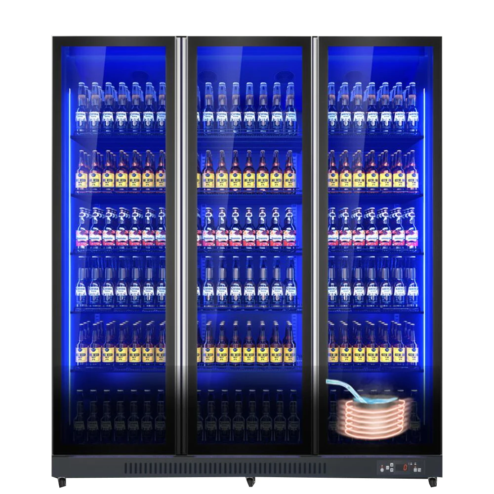 Commercial Restaurant Upright Wine Cellar 320 Bottles Display Wine Cooler
