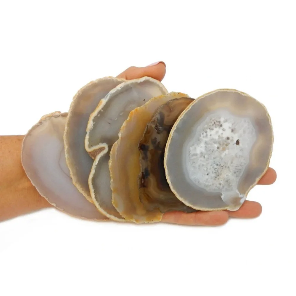 Big Natural Crystal Slice Agate Slice Geode SLAB Crystal Mineral Coaster Healing Home Decoration DIY Jewelry Pendant Gifts