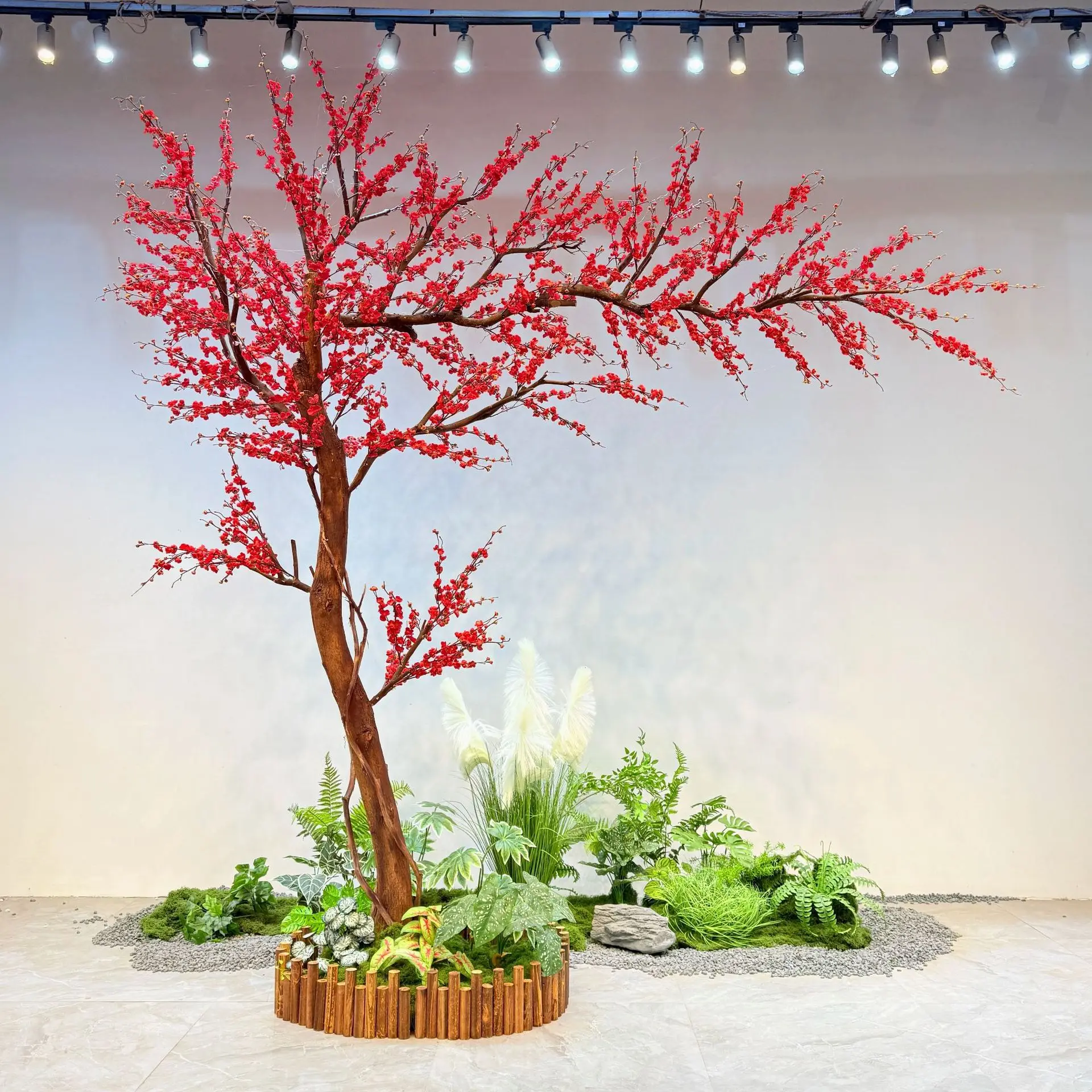 LMM simulation plum blossom tree large red plum blossom plum tree New Year's holiday wishing tree