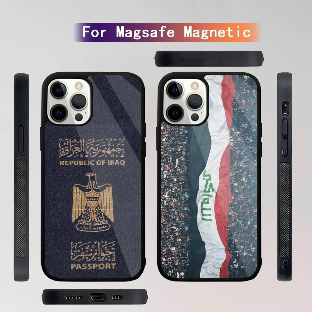 

Nation I-Iraq Flag Phone Case For iPhone 15,14,13,12,11,Plus,Pro,Max Mini Magsafe Magnetic Wireless Charging