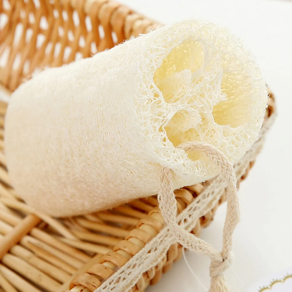 4 قطعة منشفة استحمام اللوف الإسفنج الطبيعي منصات التقشير دش الغسيل ينظف بلطف الجلد تنعيم حمام التنظيف المنزلي