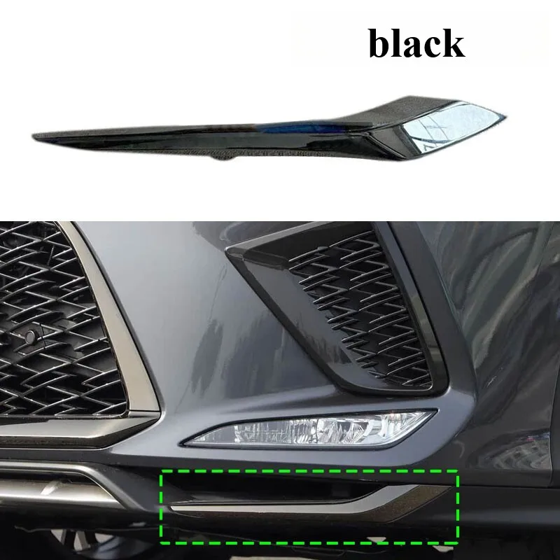 Left Side Black Front Lower Bumper Molding Trim For Lexus RX F-Sport 2020-2022
