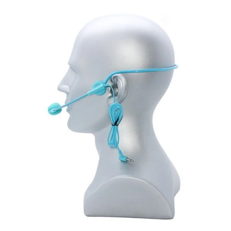 Modern Wired 3.5mm Plug Lecture Headset Mic For Efficient Teaching; Portable Head-mounted Microphone for Meetings view 3