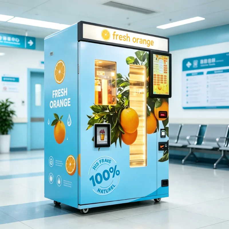 Freshly Squeezed Orange Apple Juice Vending Machine Custom Hot Sale Intelligent Touch Screen Vending Device for Hotel School