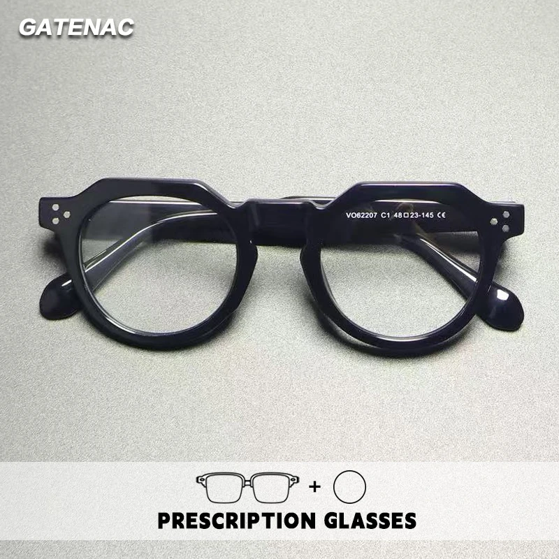 

Gatenac винтажные ацетатные очки для чтения мужские фотохромные анти-синий свет очки по рецепту женские прогрессивные очки для близорукости