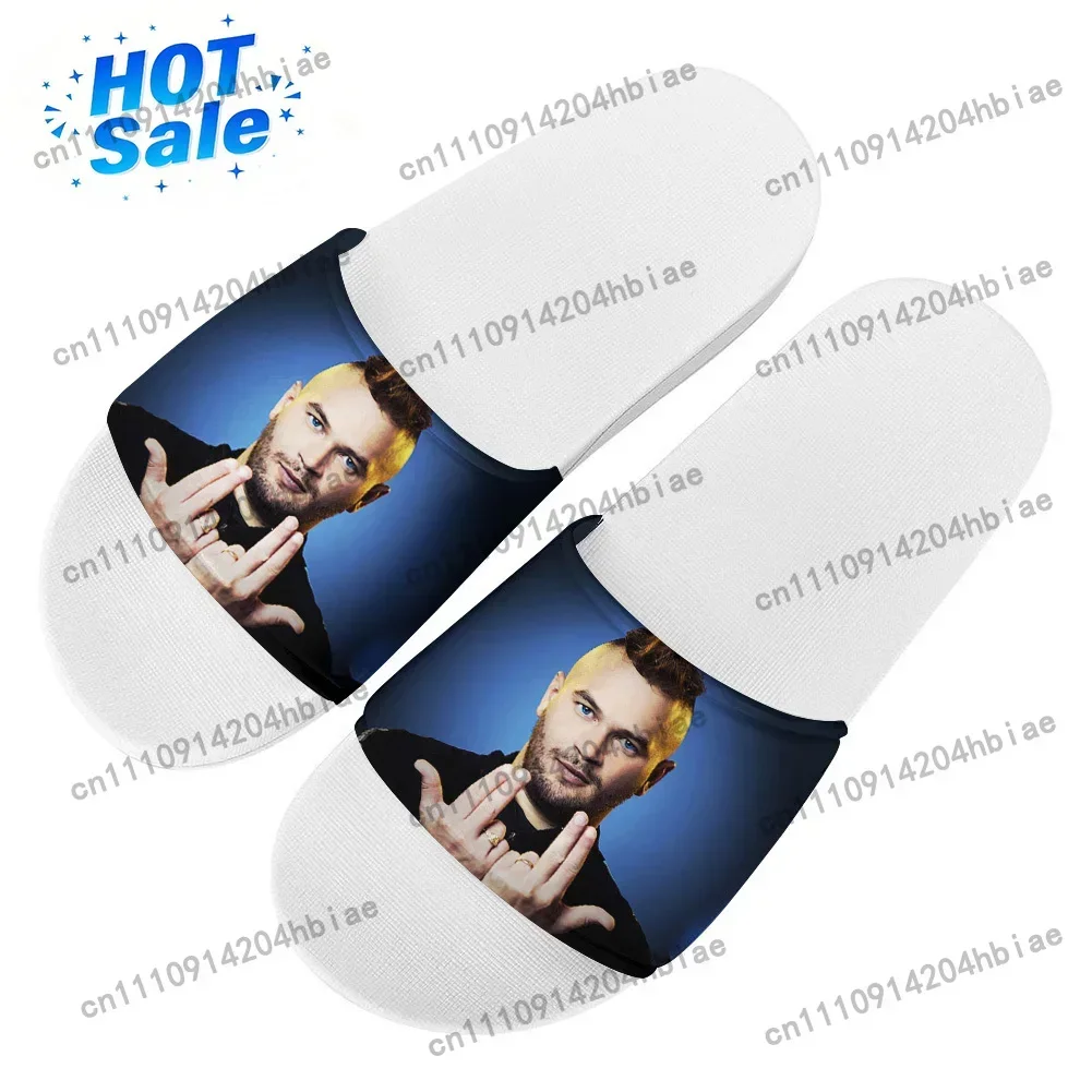 Rapper JUL C'est Pas Des Lol Flip Flops Home Slipper Men Women Teenager Family Slippers Bathroom Pool Casual Sandals Custom Shoe