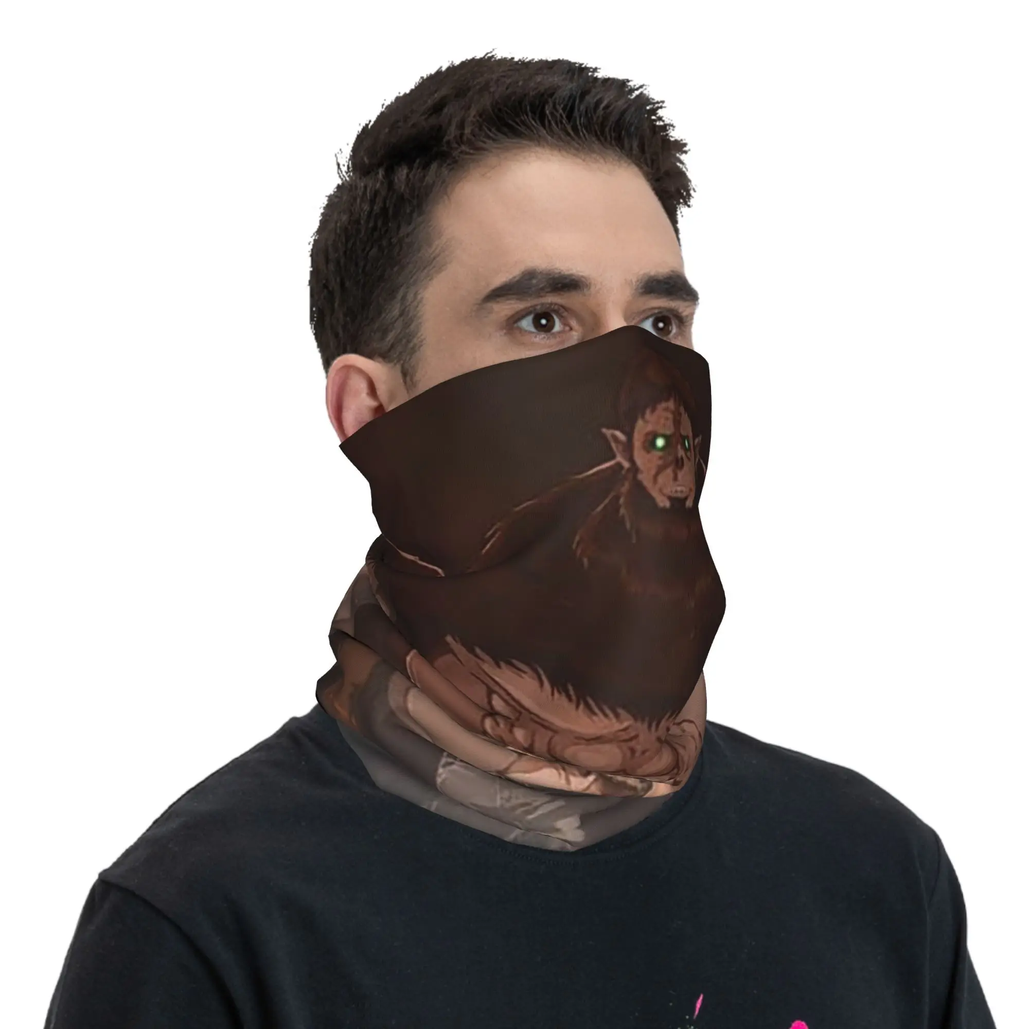 Attack On Titan Zeke Yeager Bandana Neck Gaiter Printed Wrap Mask Scarf Multifunction Balaclava Hiking Fishing For Men Women