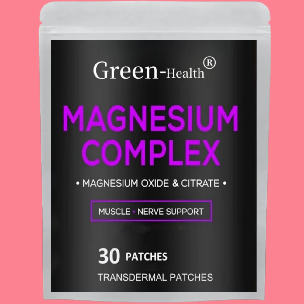 

Magnesium Citrate Complex Transdermal Patches Support Bone Strength,Muscles,Energy - 30 Patches One Month Supply