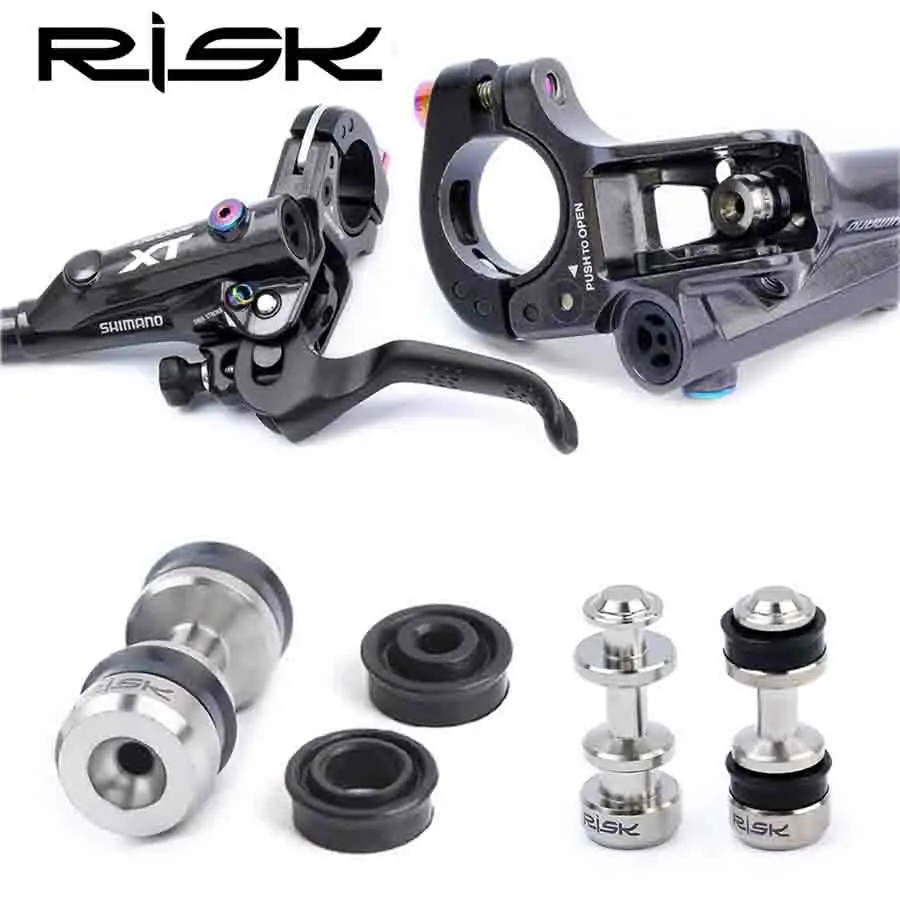 RISK Titanium Mountain Bicycle Brake Lever Piston For Shimano SLX XT M8000 M7000 M785 Disc Brake Piston Repair Part Bike Part