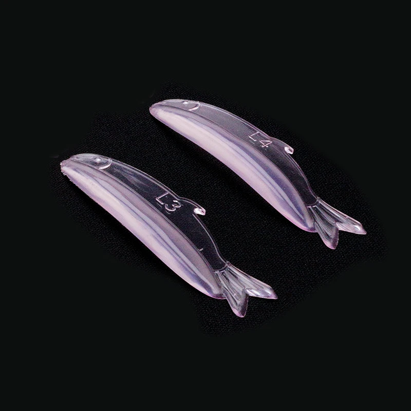 5ペア 新型 魚型 シリコン製 まつげパーマパッド まつげロッド シールド リフティング 3Dまつげカーラー アクセサリー アプリケーター メイクアップツール