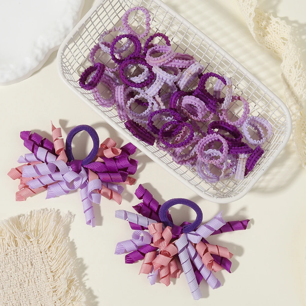 52/57-teiliges Mädchen-Haarschmuck-Set, für Kinder, Babys und Mädchen, Haarspangen, Stirnbänder und Stirnband-Dekorationen – Detail 13