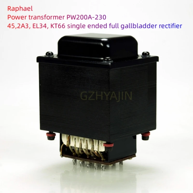 

Raphael power transformer PW200A-230 45,2A3, EL34, KT66 single ended full tank rectifier