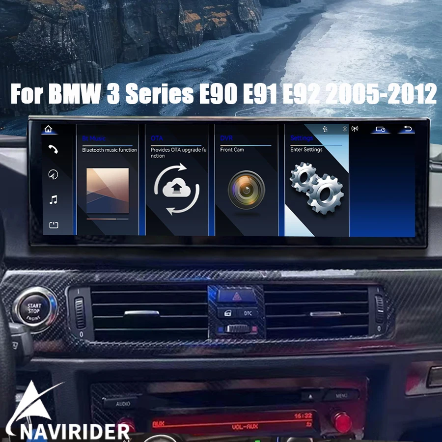 

14,9-дюймовый мультимедийный экран с Linux, CarPlay, GPS и видеоплеером для BMW 3 серии E90 E91 E92 2005-2012 (системы CCC/CIC)